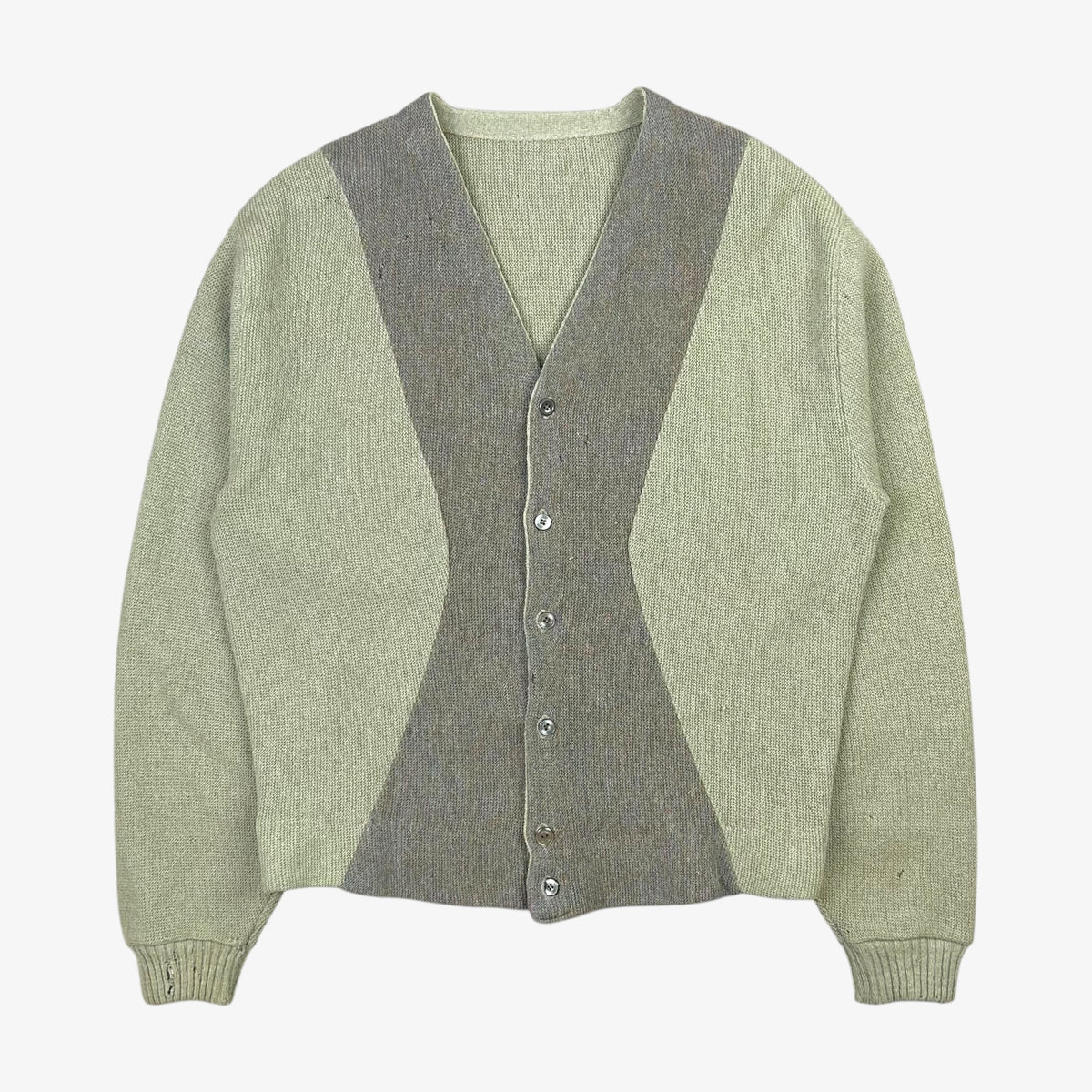 60S OLIVE STRIPE CARDIGAN – JERKS™