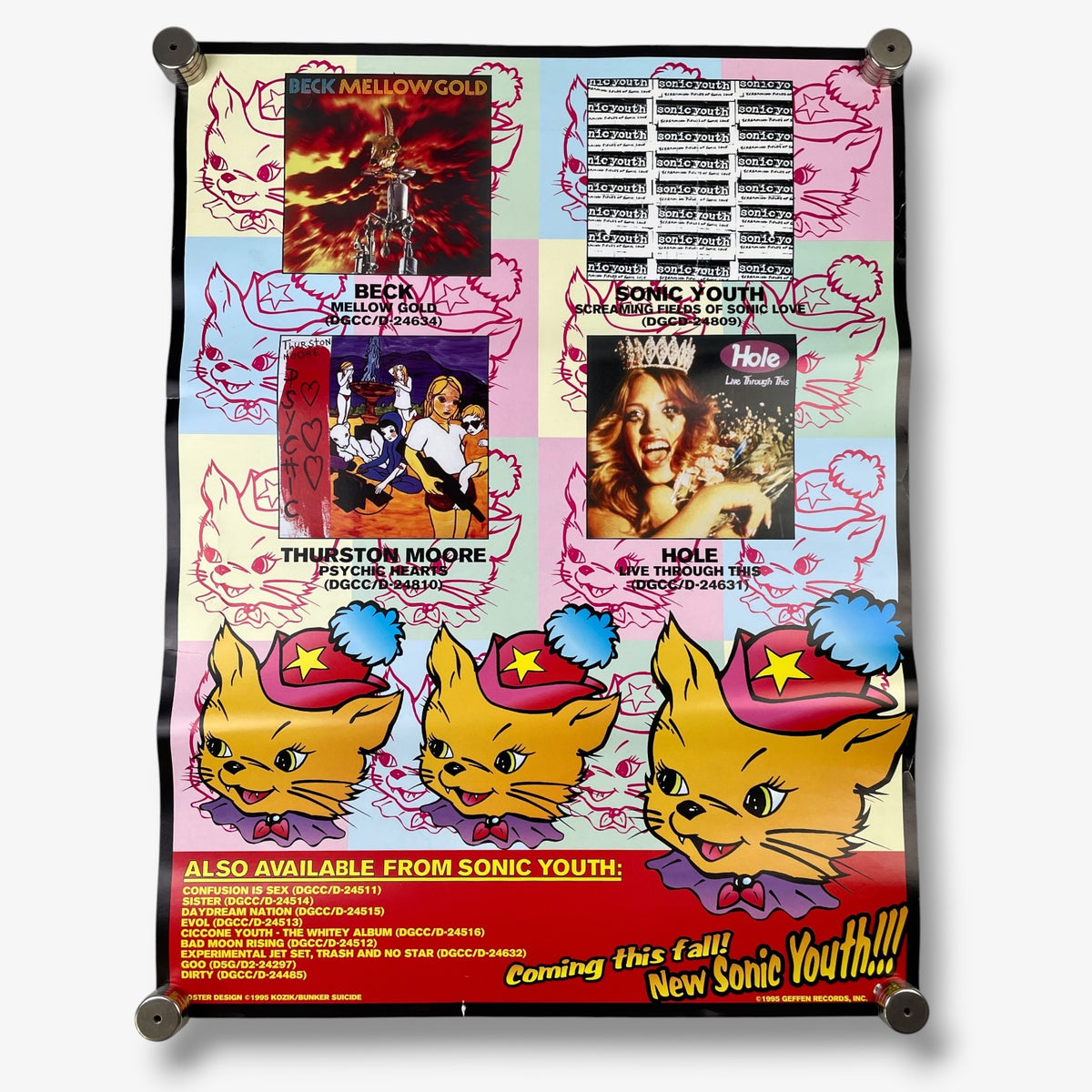 1995 LOLLAPALOOZA SONIC YOUTH POSTER – JERKS™