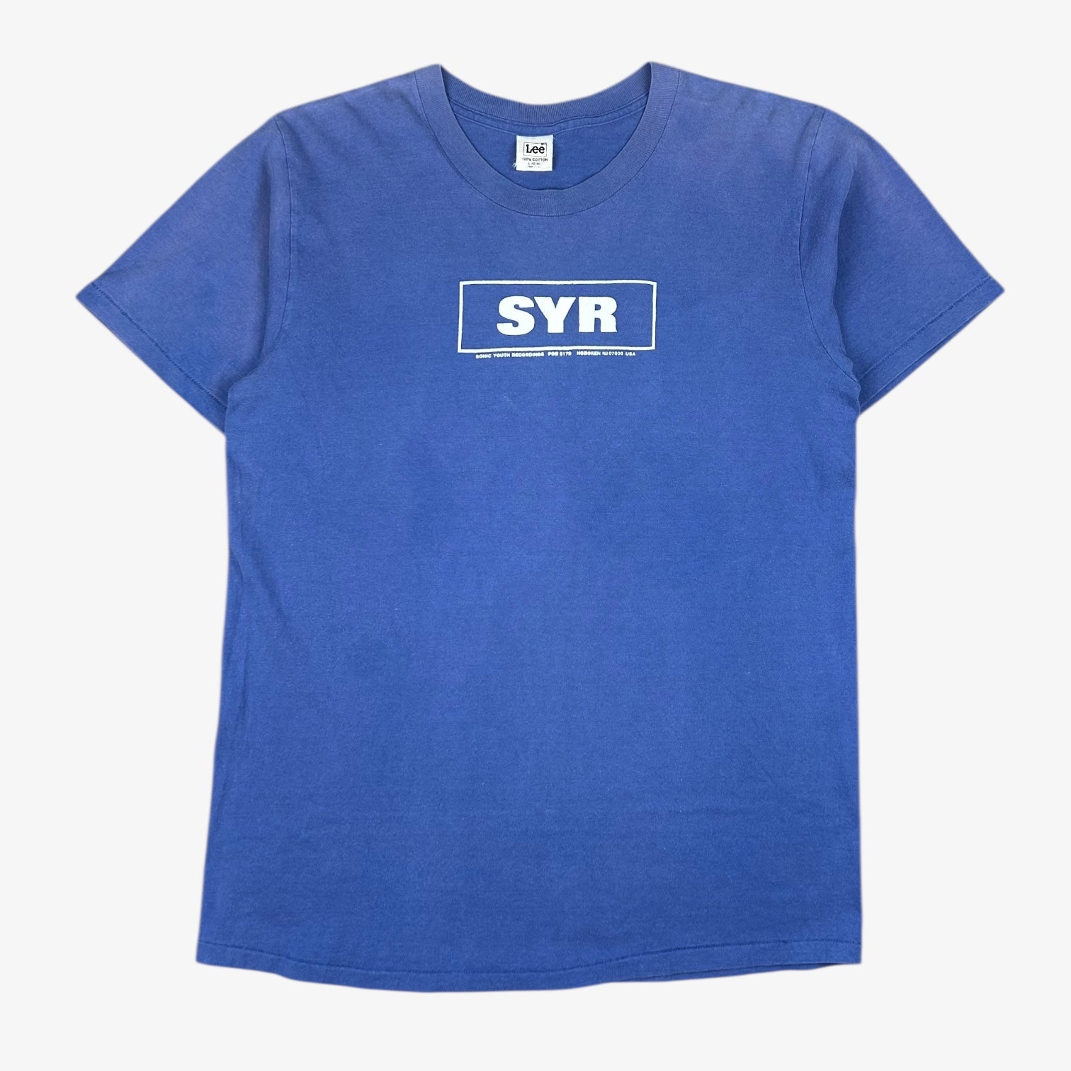 SONIC YOUTH RECORDINGS Tシャツ　Mサイズ　ブルー 90S SONIC YOUTH T-SHIRT – JERKS™