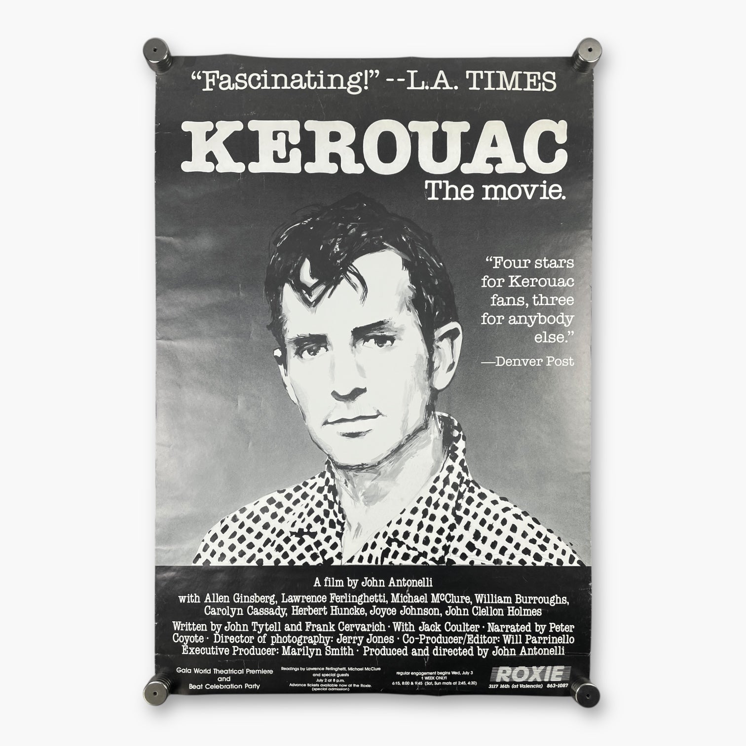 1985 KEROUAC THE MOVIE POSTER – JERKS™