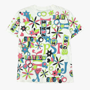 90S PEACE LOVE ALL OVER PRINT T-SHIRT