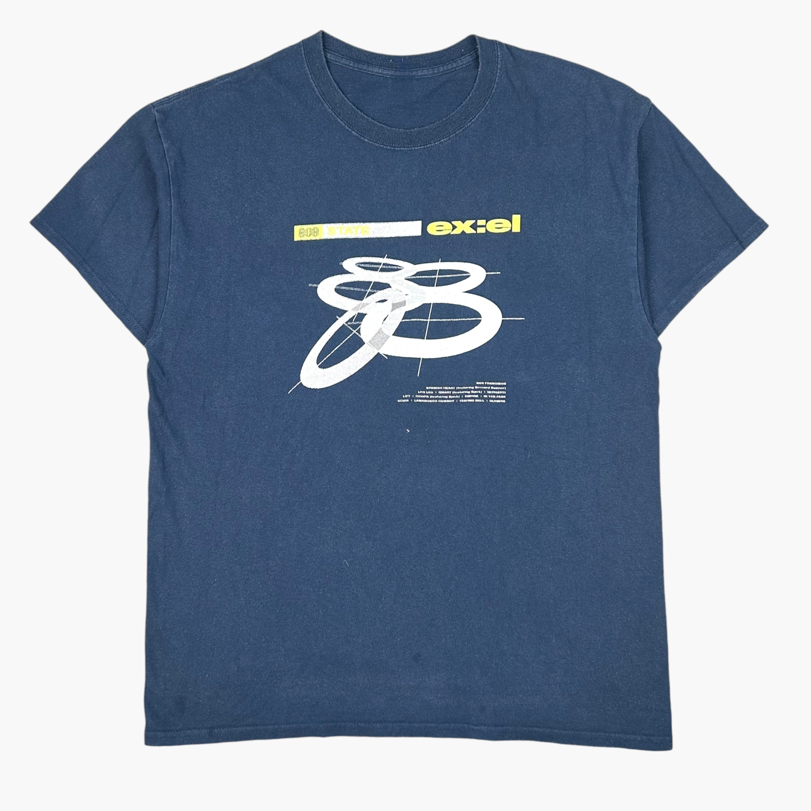 90 00 vintage 808ステイト テクノ バンドTシャツ 黒 XL 90 00 vintage 