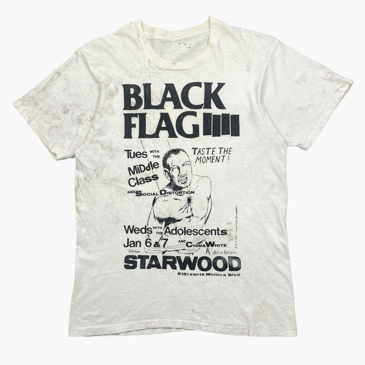 LATE 80S BLACK FLAG T-SHIRT – JERKS™