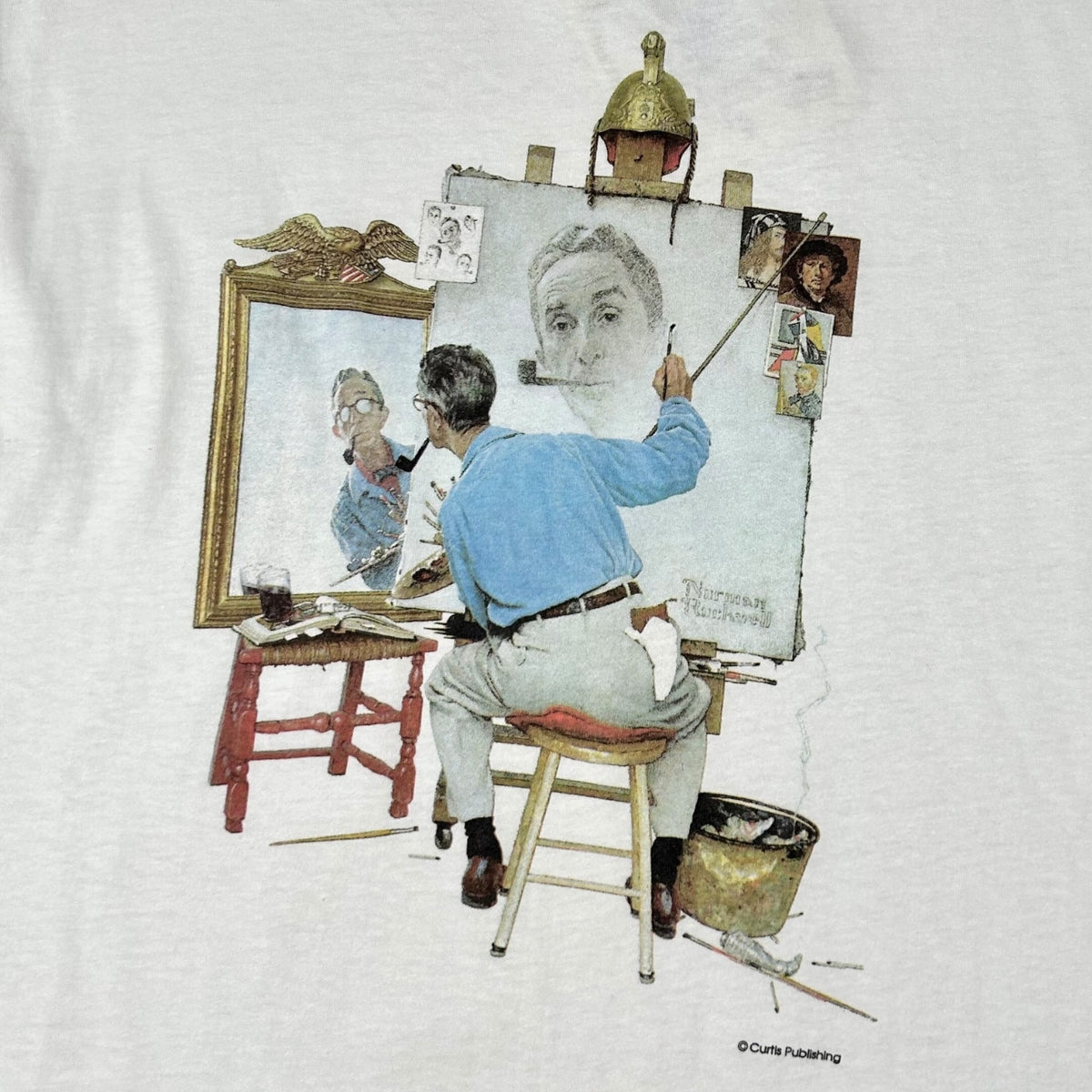 【名作アート】NORMAN ROCKWELL 黄金律 Tシャツ EARLY 1990S NORMAN ROCKWELL T-SHIRT – JERKS™