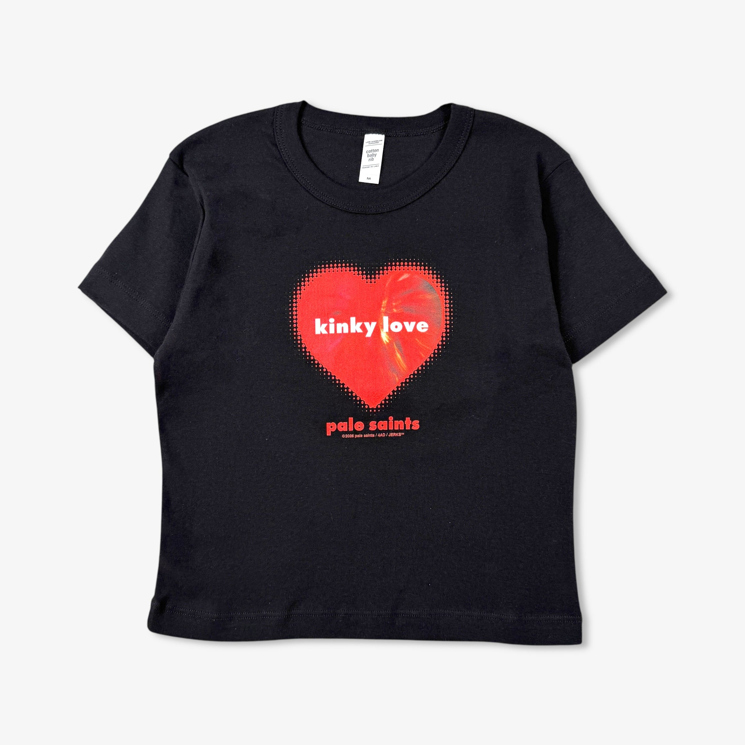 PALE SAINTS KINKY LOVE BLACK BABY TEE – JERKS™