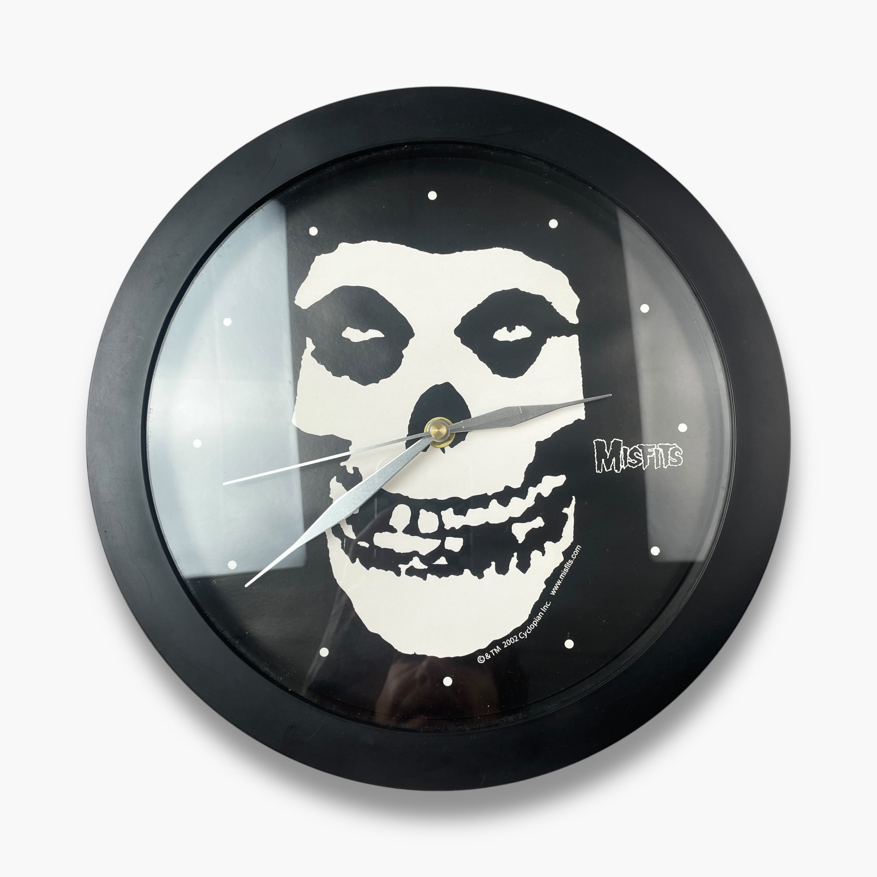 MISFITS ガラス壁掛け時計 2002年 オフィシャル ミスフィッツ 2002 MISFITS CLOCK – JERKS™