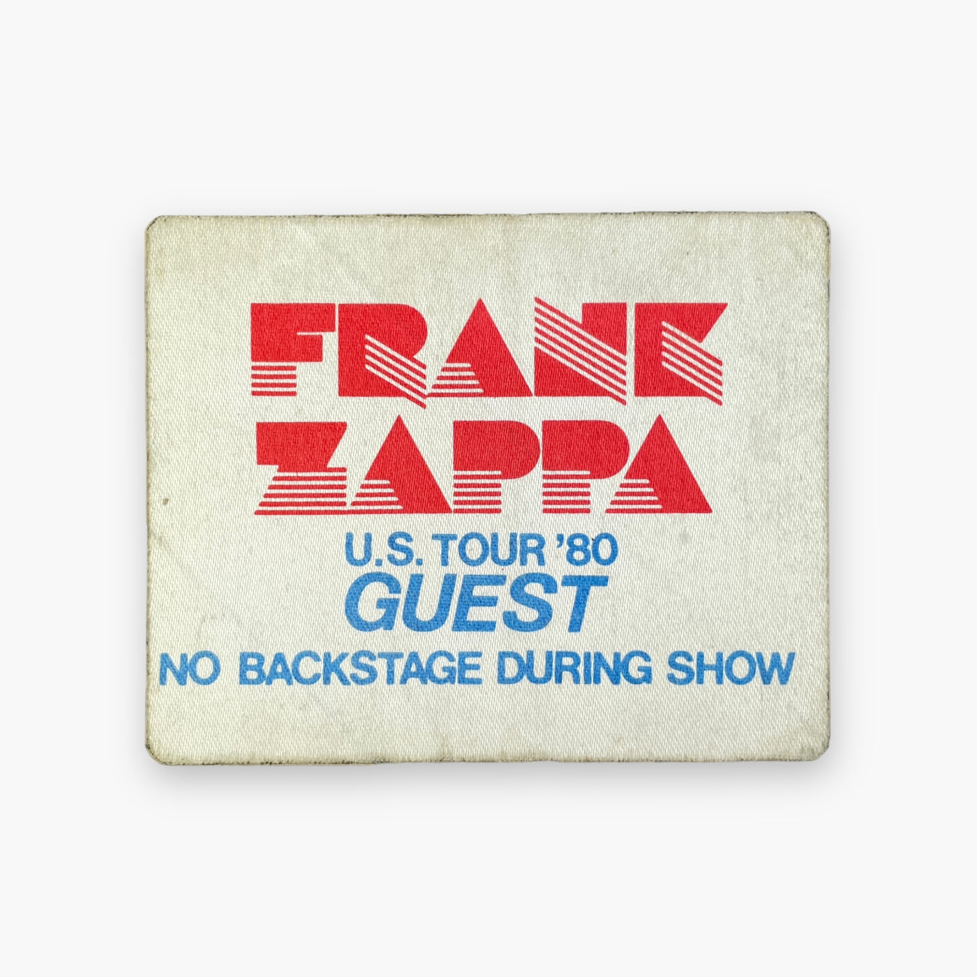 1980 FRANK ZAPPA GUEST PASS