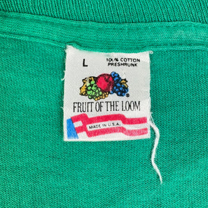 EARLY 90s FADED GREEN POCKET T-SHIRT