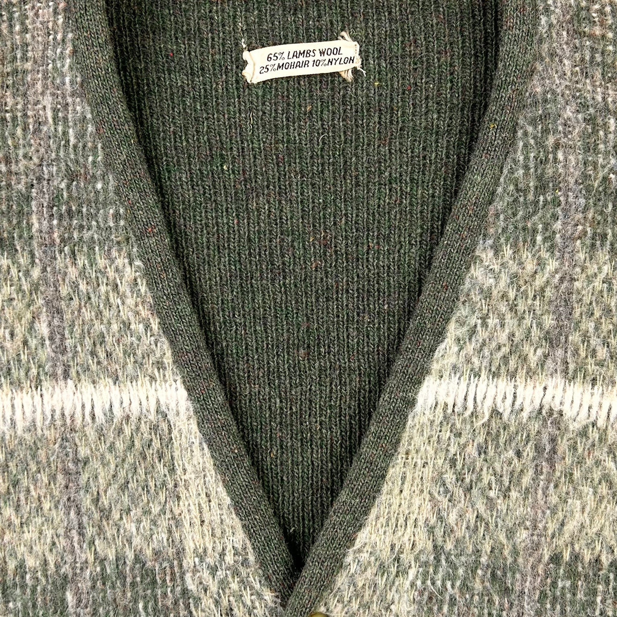 Vintage 50s 60s Mohair Wool Cardigan Sweater Sportswear