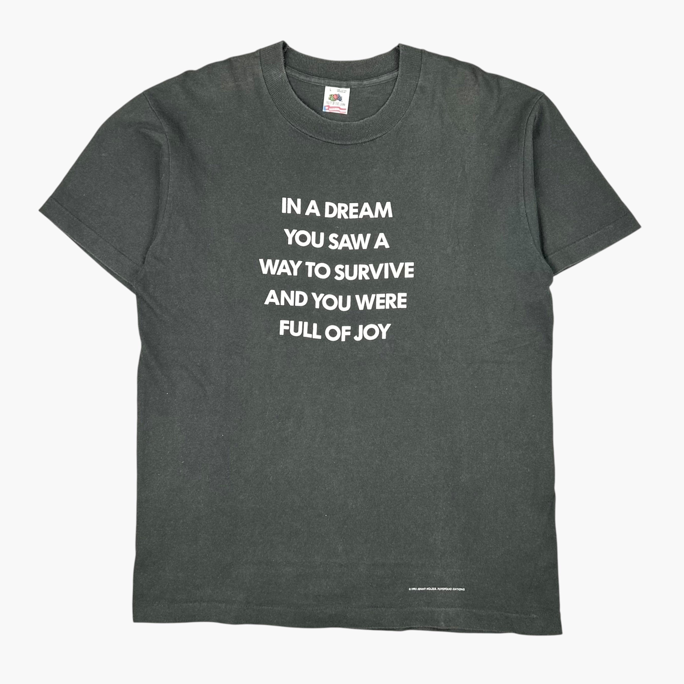 90s USA製　jenny holzer Tシャツ 90s USA製jenny holzer Tシャツ