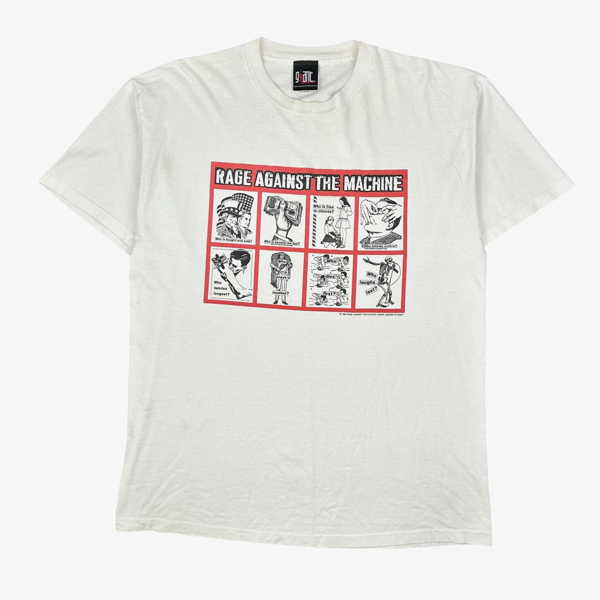 1999 RAGE AGAINST THE MACHINE T-SHIRT – JERKS™