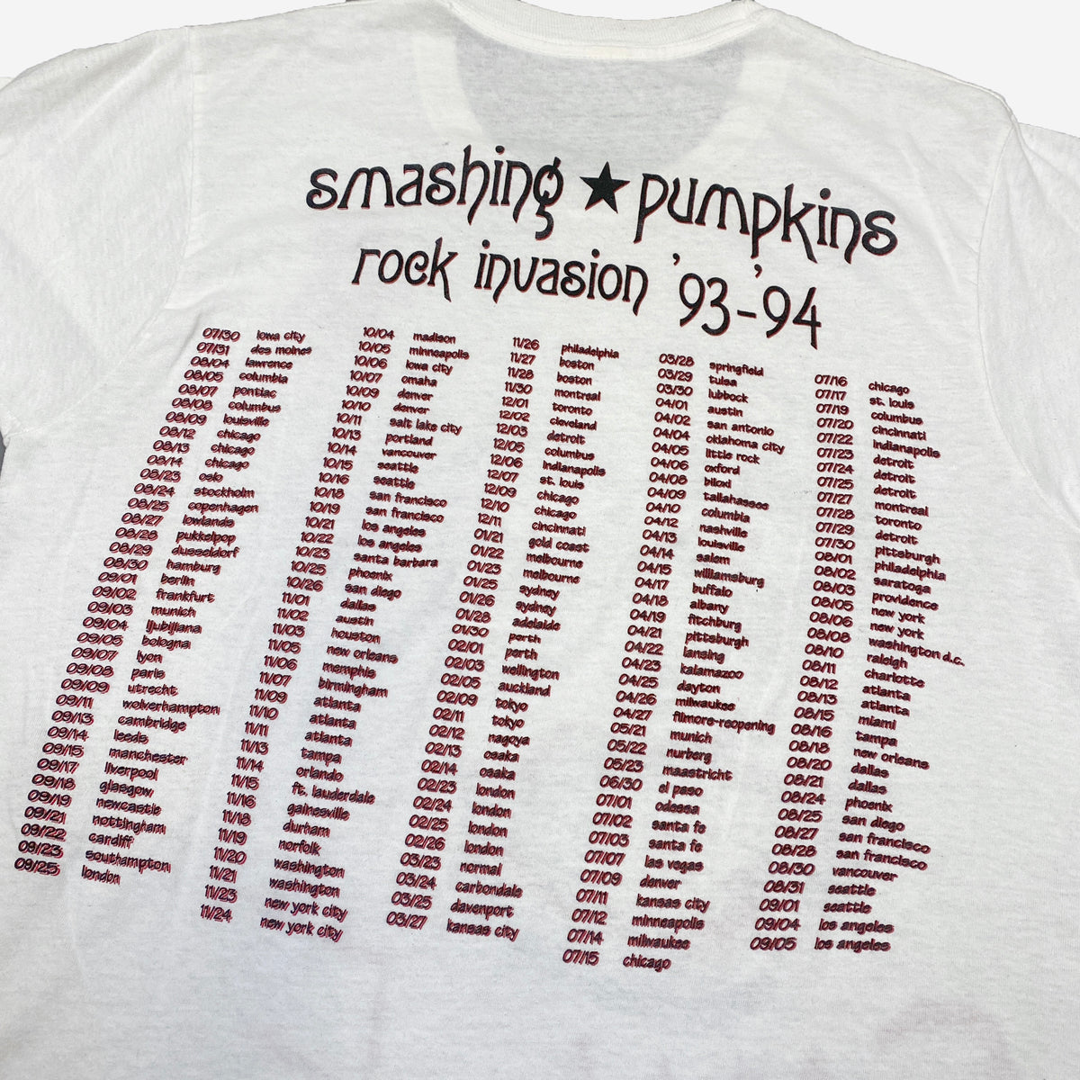 1993 THE SMASHING PUMPKINS T-SHIRT – JERKS™