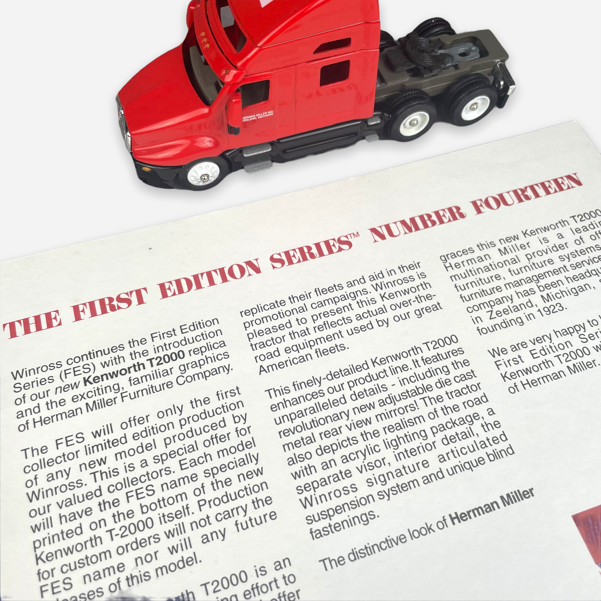 1999 HERMAN MILLER TRUCK REPLICA – JERKS™ 1999 HERMAN MILLER TRUCK REPLICA – JERKS™