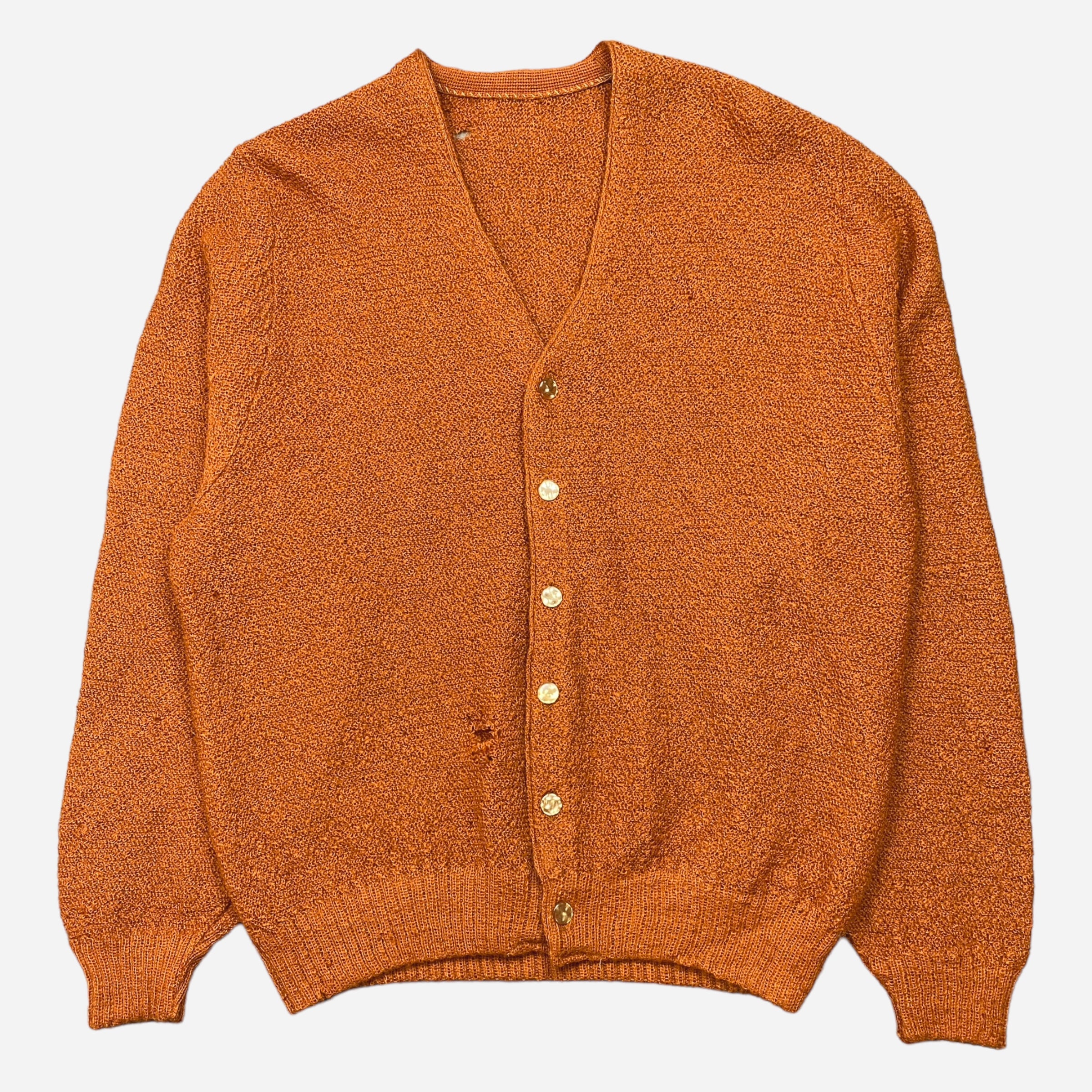 60S OXIDE ORANGE MOHAIR CARDIGAN – JERKS™