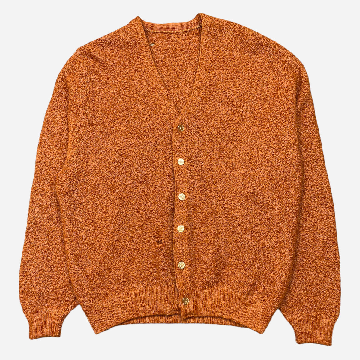 60S OXIDE ORANGE MOHAIR CARDIGAN – JERKS™