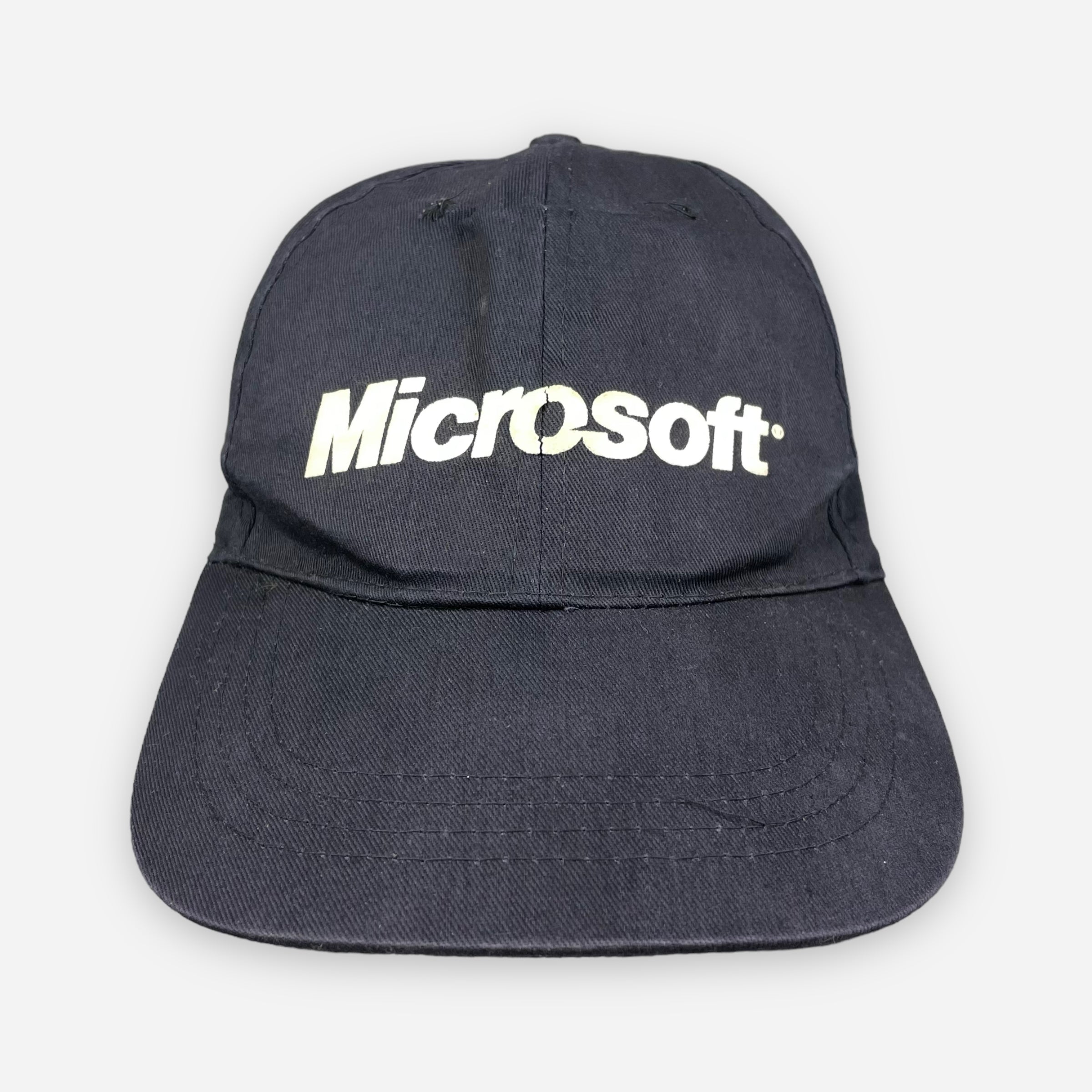 90s Microsoft Windows 企業 ベージュ 6パネル C186 - 帽子