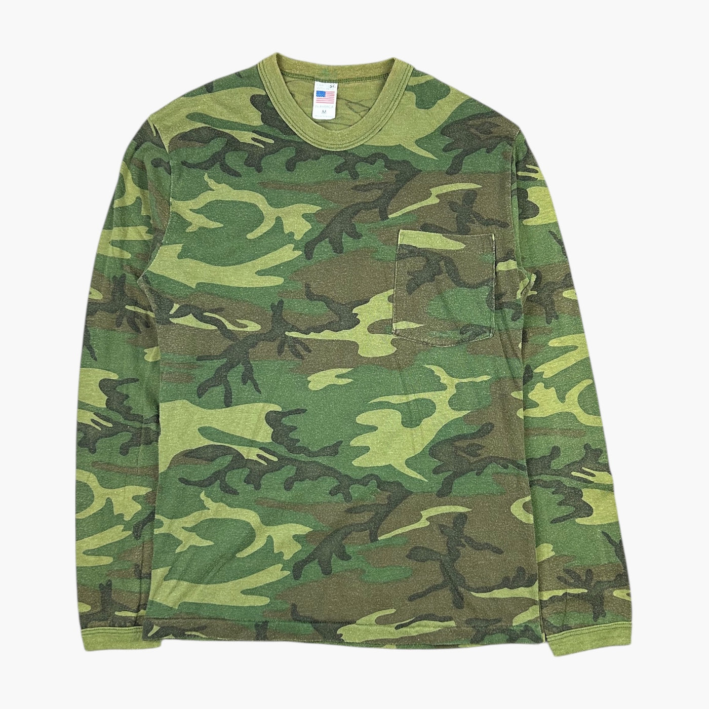 1980s WOODLAND CAMO POCKET L/S