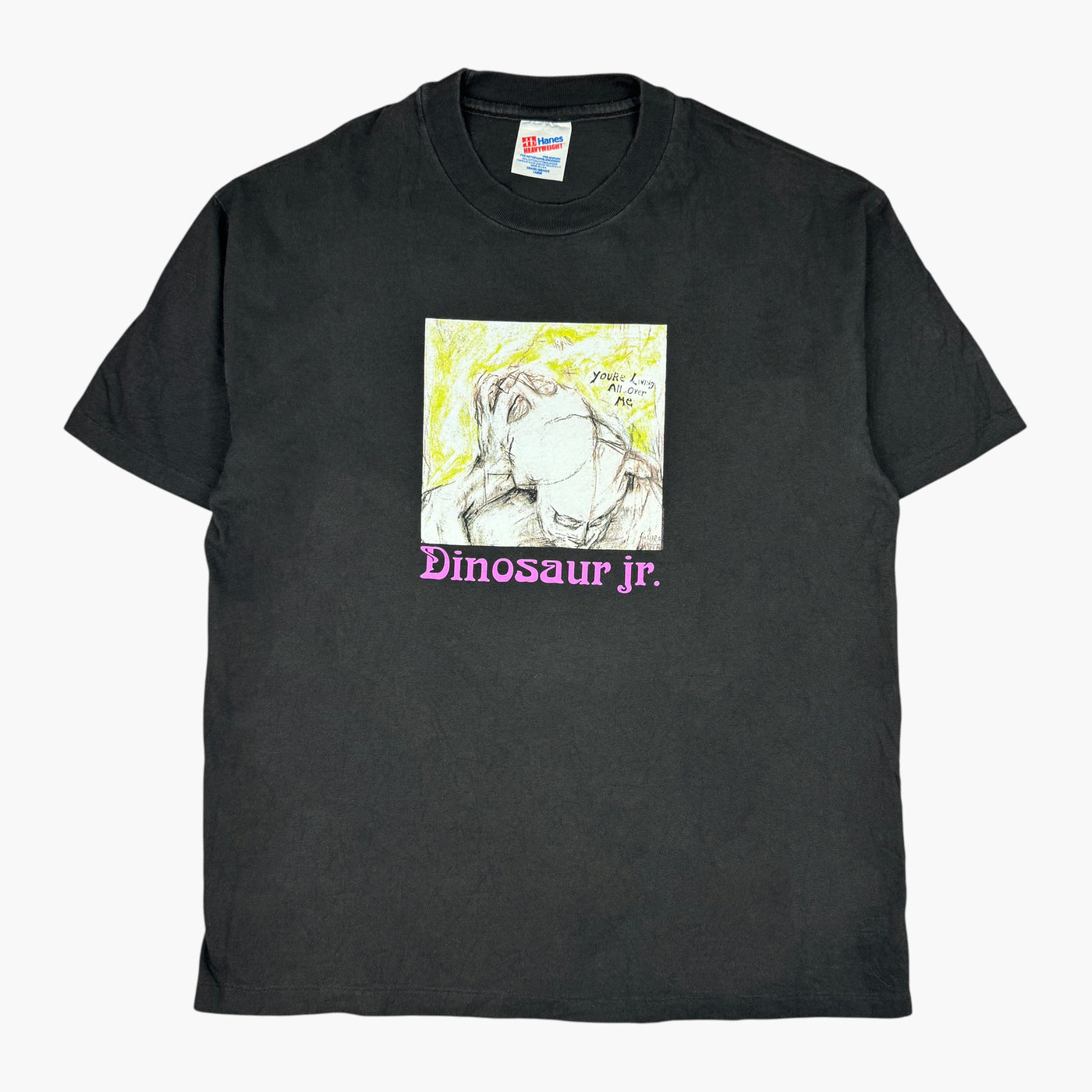 DINOSAUR JR. YLAOM VINTAGE BLACK T-SHIRT