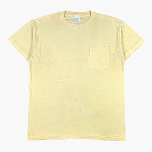 1980s FADED YELLOW POCKET T-SHIRT