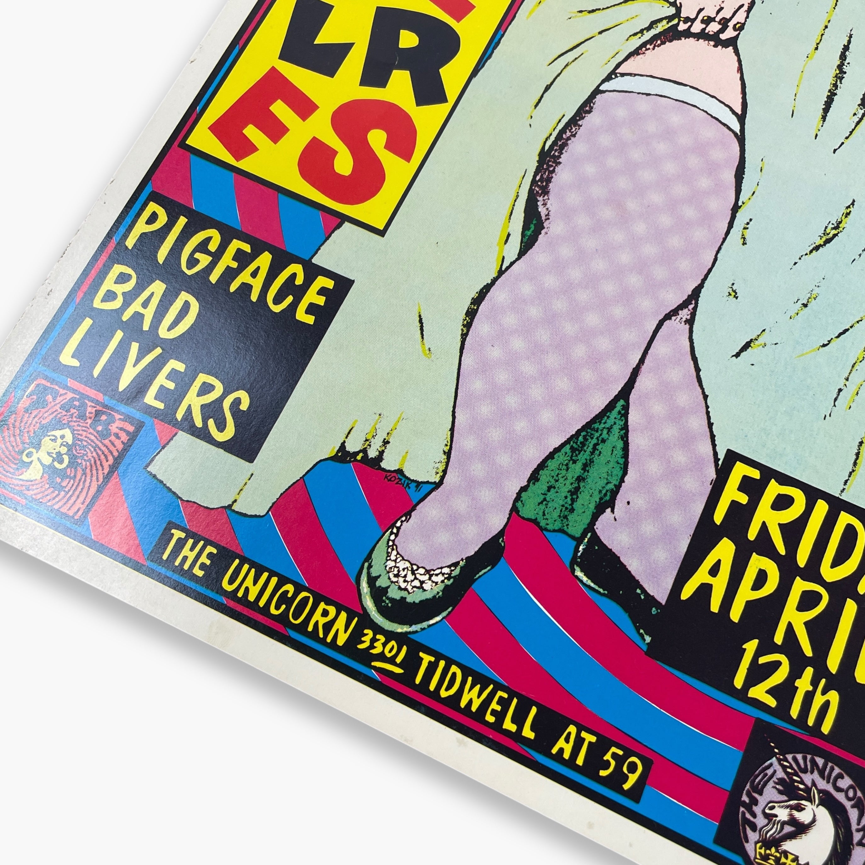 BUTTHOLE SURFERS 1991 ヴィンテージポスター 1991 BUTTHOLE SURFERS POSTER – JERKS™