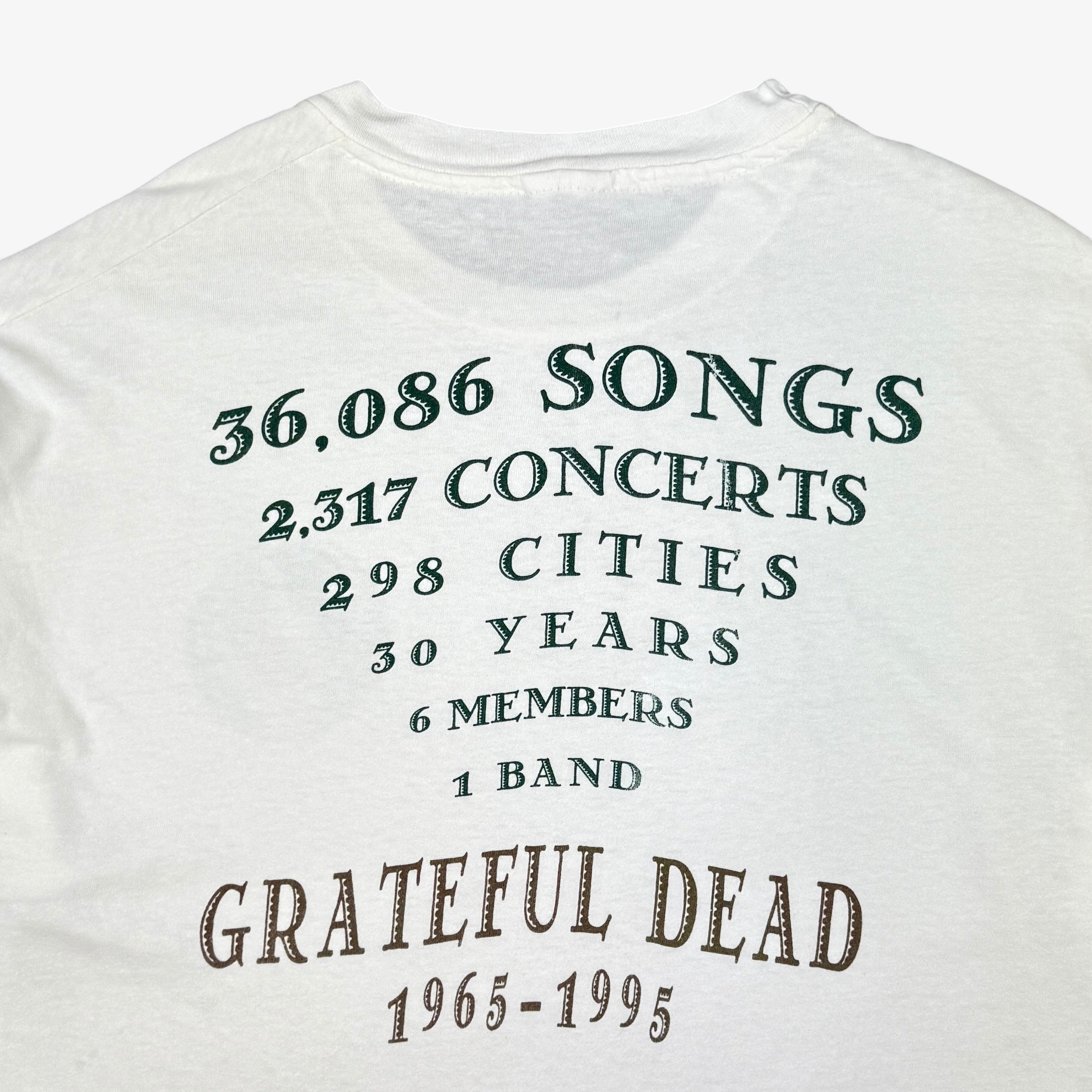 Grateful Dead Tシャツ 1995年製 ホワイト Original Vintage Grateful Dead Europe 72 T-Shirt Kelly Mouse