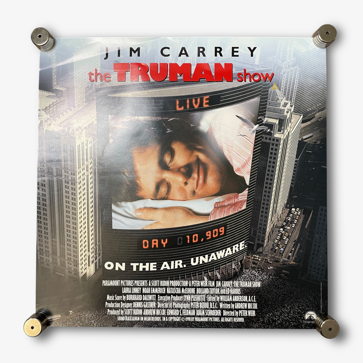 1998 TRUMAN SHOW POSTER