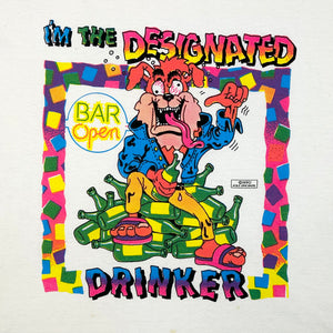 EARLY 00s DESIGNATED DRINKER T-SHIRT