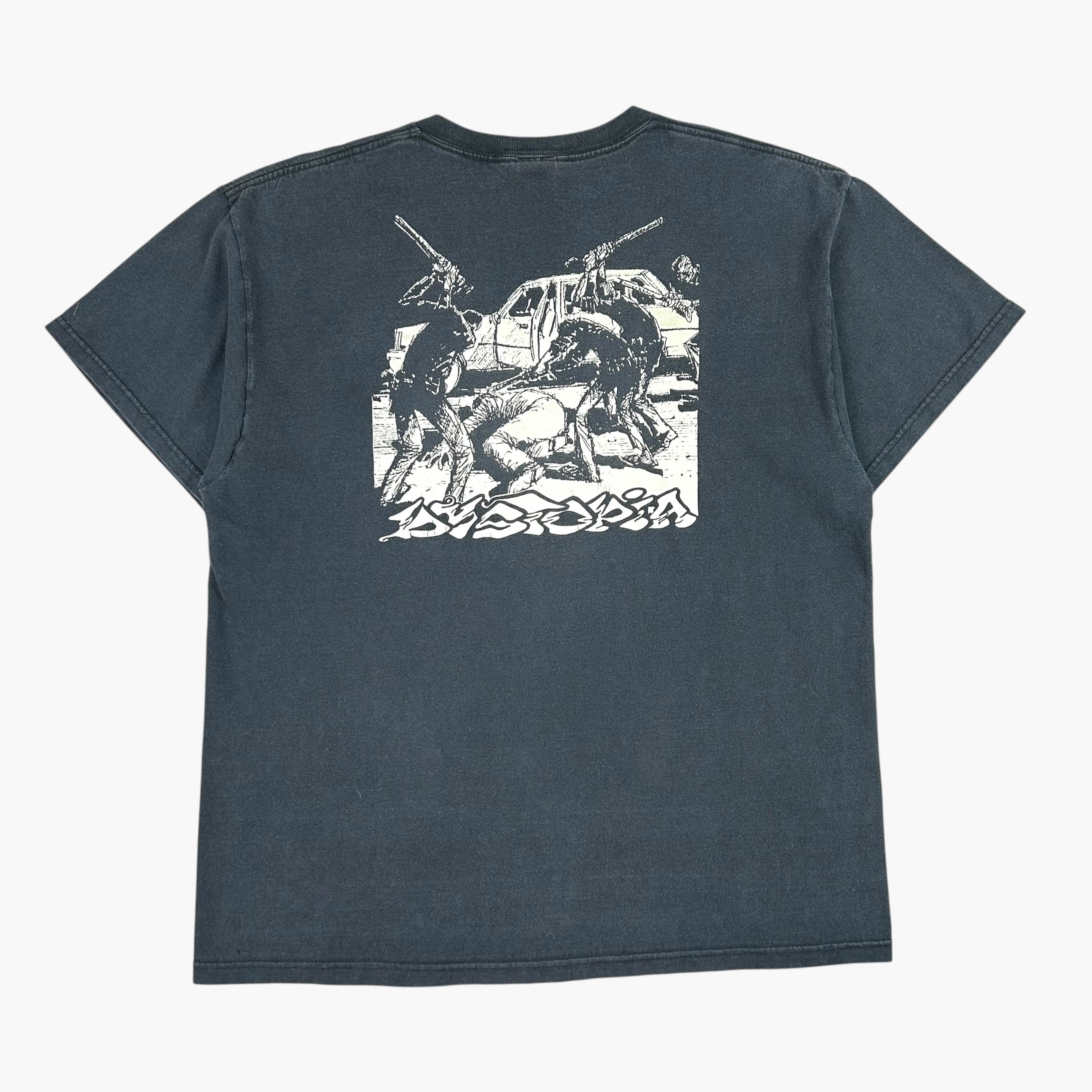 トップス Rare 00s Archive DestroyLayer ViscoseTop 2000S DYSTOPIA T-SHIRT – JERKS™