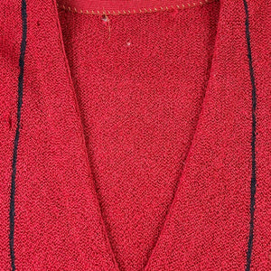 60S RED AND BLACK STRIPE CARDIGAN