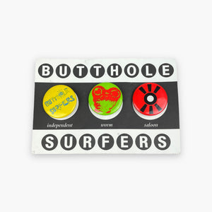 1993 BUTTHOLE SURFERS BADGE SET