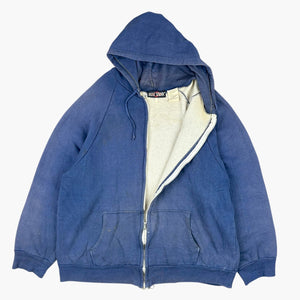 1980s FADED BIG YANK THERMAL ZIP UP HOODIE
