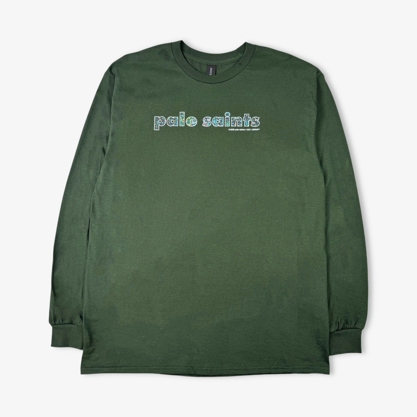 pale saints made in England オリジナル PALE SAINTS SPARKLE LOGO GREEN L/S – JERKS™