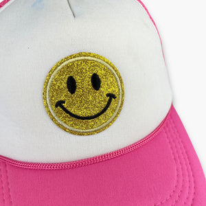 LATE 90S GLITTER SMILEY CAP