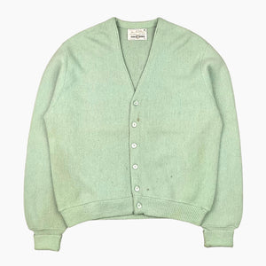 60S PEA GREEN CARDIGAN