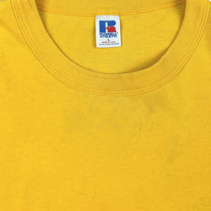 1990s YELLOW RUSSELL T-SHIRT