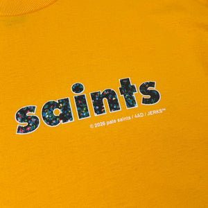 PALE SAINTS SPARKLE LOGO GOLD T-SHIRT – JERKS™