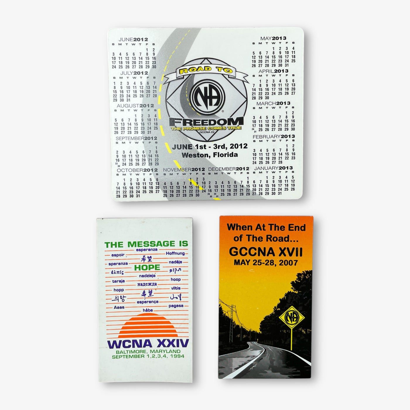 ASSORTED NARCOTICS ANONYMOUS FRIDGE MAGNETS