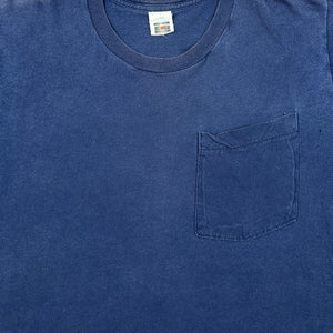 1980s FRUIT OF THE LOOM POCKET T-SHIRT