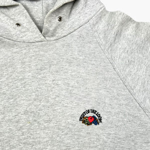 1990s GREY FRUIT OF THE LOOM HOODIE
