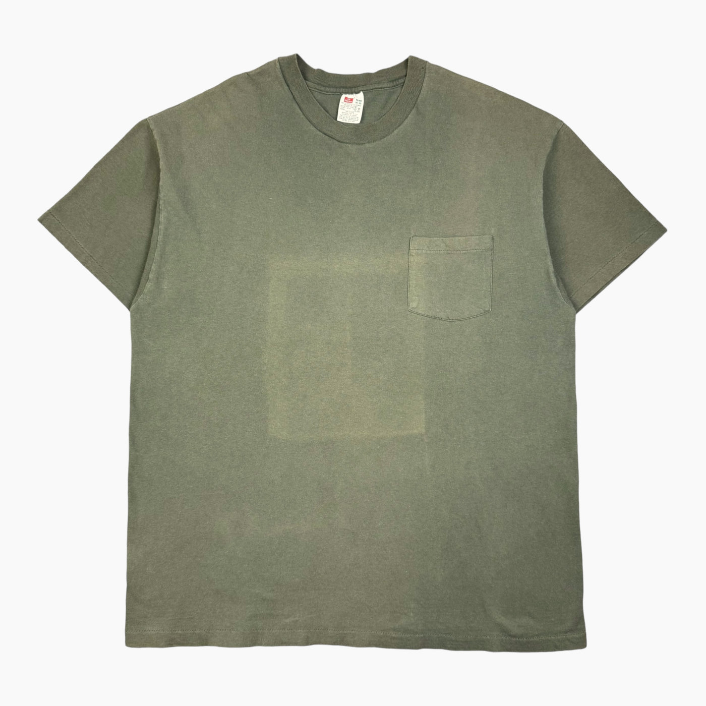 EARLY 90s FADED GREEN POCKET T-SHIRT