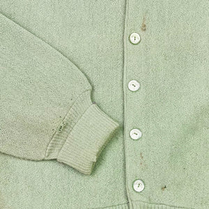 60S PEA GREEN CARDIGAN