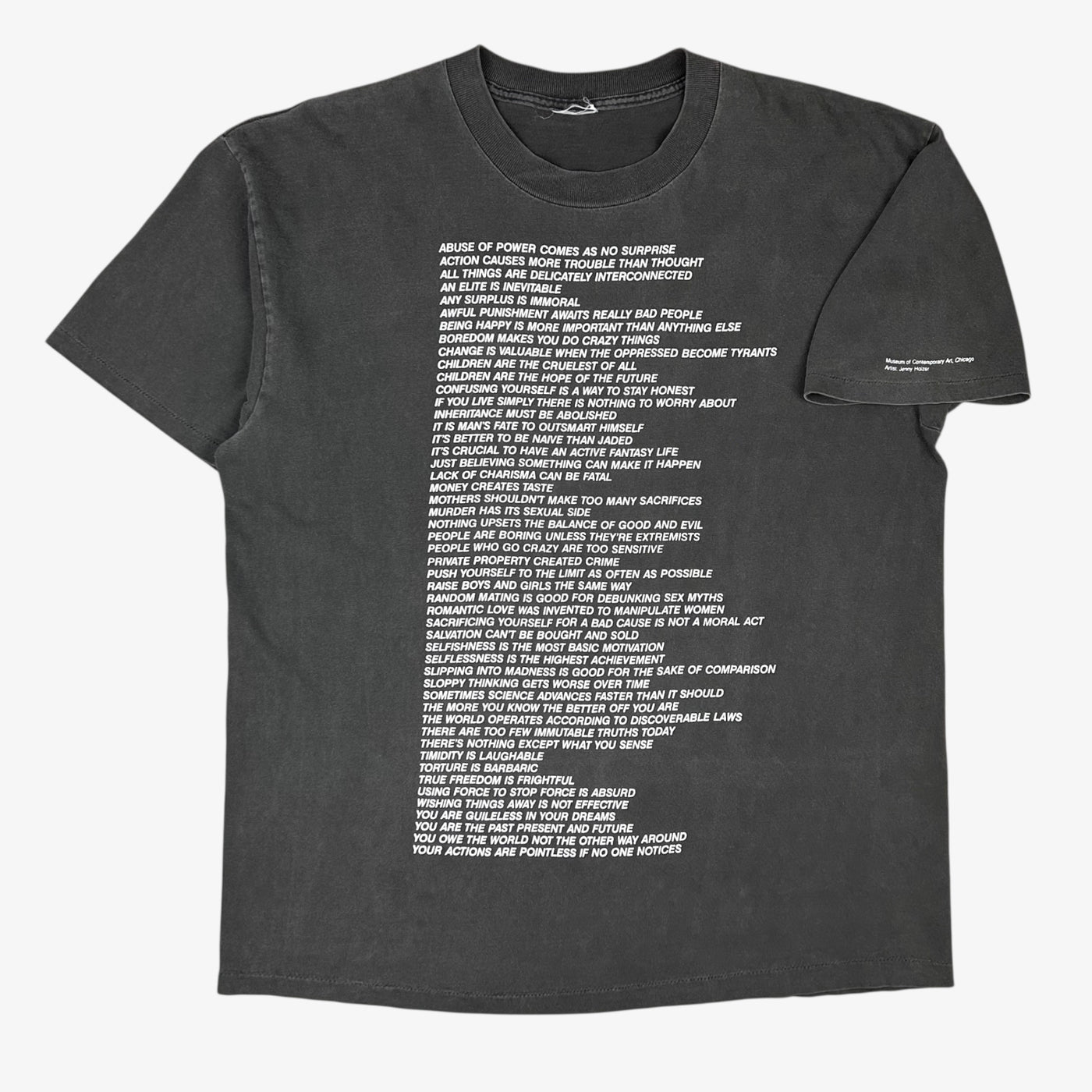 EARLY 90S JENNY HOLZER T-SHIRT