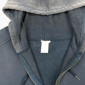 1990s FADED NAVY ZIP UP HOODIE