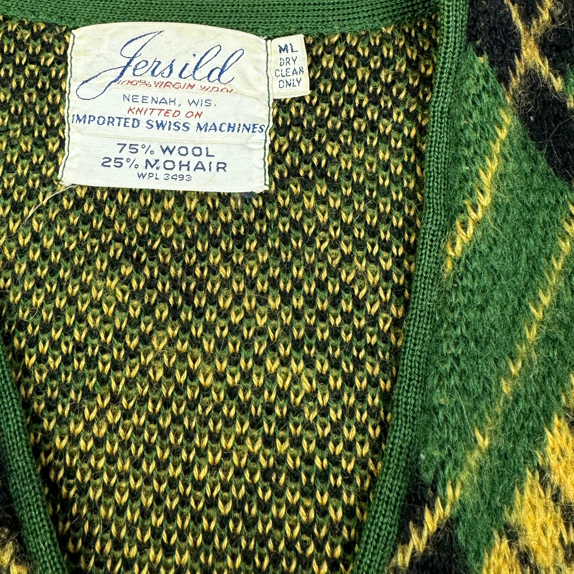 60S ARGYLE MOHAIR CARDIGAN – JERKS™