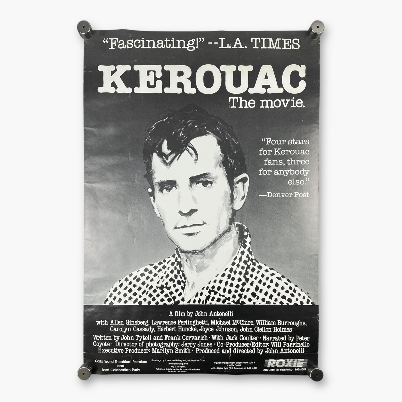 1985 KEROUAC THE MOVIE POSTER