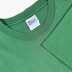 1990s FADED GREEN HANES BEEFY T-SHIRT