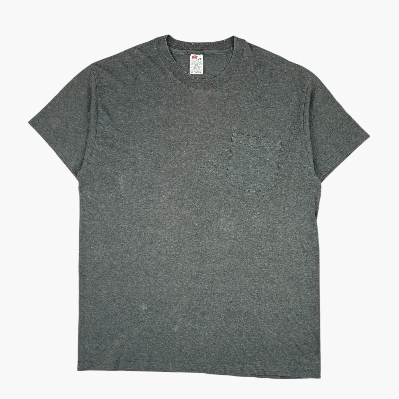 1990s HANES BLACK MARLE POCKET T-SHIRT