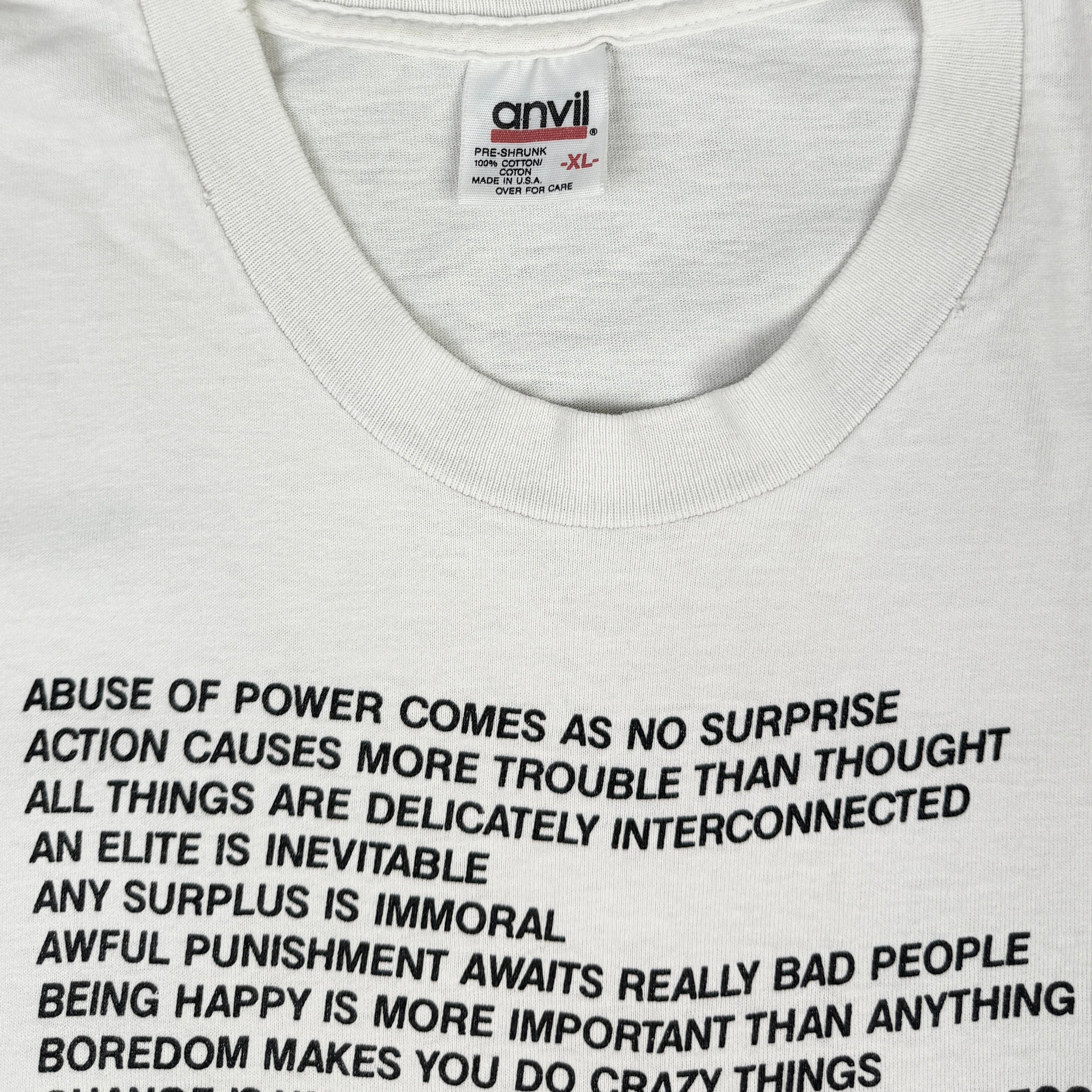 90s USA製　jenny holzer Tシャツ 90s USA製jenny holzer Tシャツ