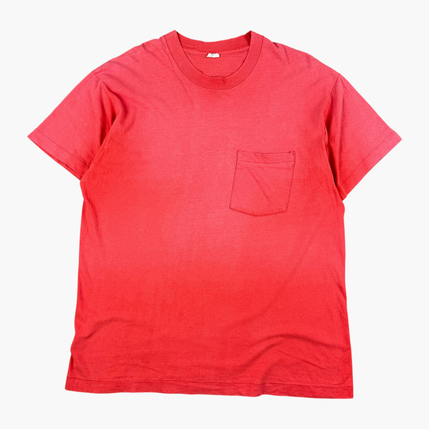 1980s SUN FADED RED POCKET T-SHIRT