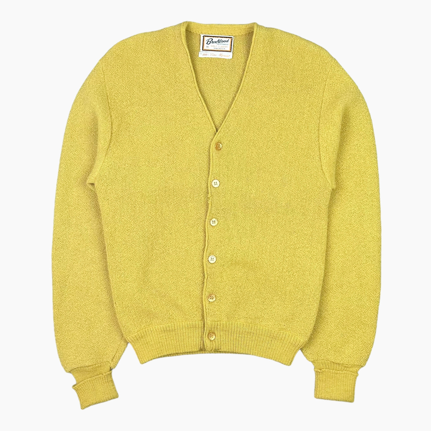 60S YELLOW CARDIGAN